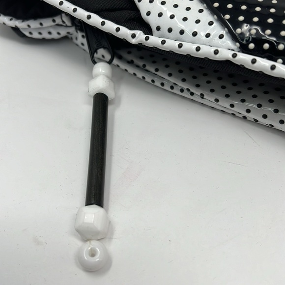 Cynthia Matthews Large Vintage 80’s Clutch Bag with Small Zip Pouch Black White - Picture 13 of 13